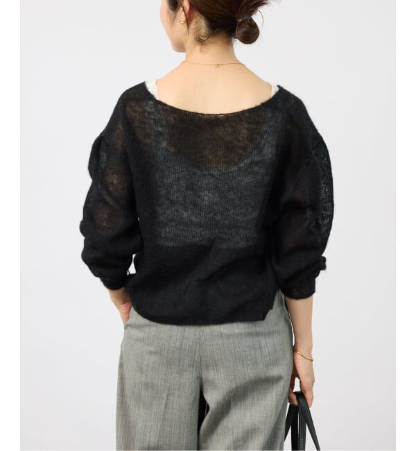 VERMEIL par iena「《予約》ENRICA エンリカ Airy Sheer Alpaka Vプルオーバー KNIT280」|ニット・セーター|