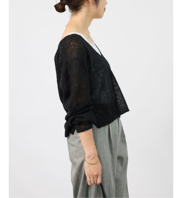 VERMEIL par iena「《予約》ENRICA エンリカ Airy Sheer Alpaka Vプルオーバー KNIT280」|ニット・セーター|