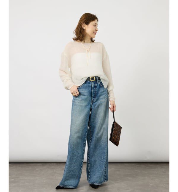 VERMEIL par iena「《予約》ENRICA エンリカ Airy Sheer Alpaka Vプルオーバー KNIT280」|ニット・セーター|