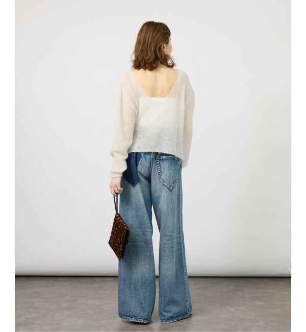VERMEIL par iena「《予約》ENRICA エンリカ Airy Sheer Alpaka Vプルオーバー KNIT280」|ニット・セーター|