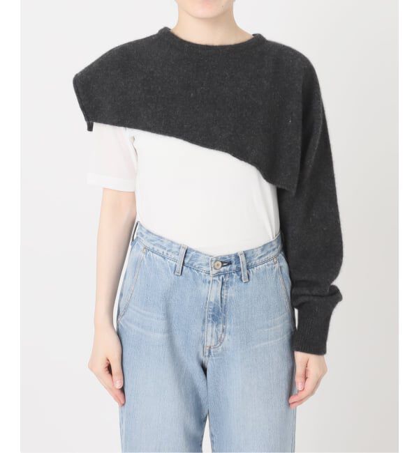 IENA「《予約》enrica/エンリカ LAYERED KNIT ニット KNIT296」|ニット・セーター|