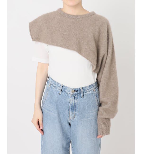 IENA「《予約》enrica/エンリカ LAYERED KNIT ニット KNIT296」|ニット・セーター|