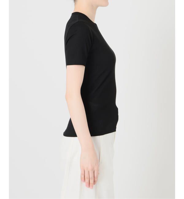 IENA LA BOUCLE「IENA LA BOUCLE コットンリブハーフスリーブカットソー」|Tシャツ・カットソー|