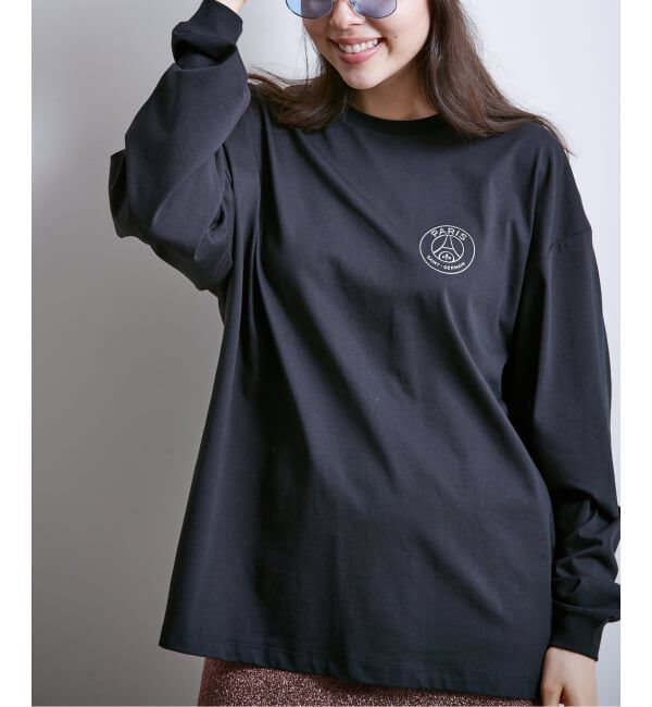 Paris Saint-Germain「【Paris Saint-Germain / パリ・サン＝ジェルマン】 JP STAINLESS EMBLEM LS」|Tシャツ・カットソー|ブラック