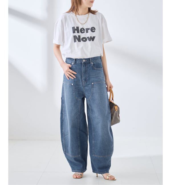 journal standard L'essage「ダブルニーワイドデニムパンツ」|デニム|