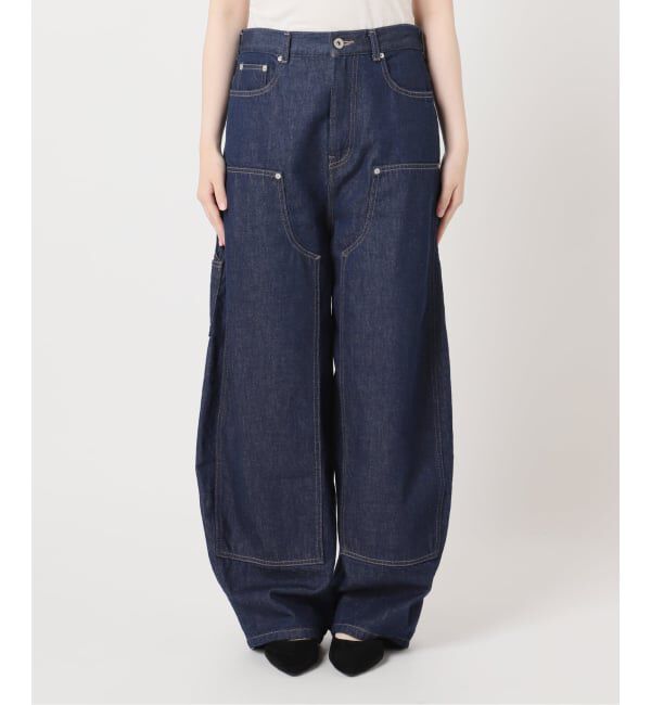 journal standard L'essage「ダブルニーワイドデニムパンツ」|デニム|