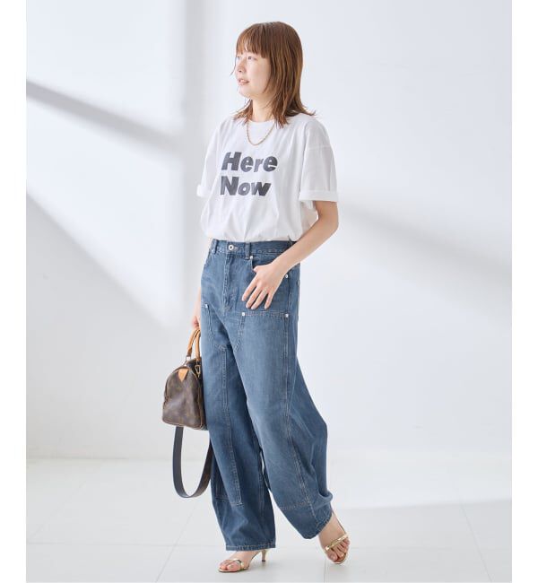 journal standard L'essage「ダブルニーワイドデニムパンツ」|デニム|