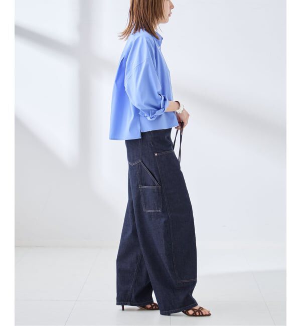journal standard L'essage「ダブルニーワイドデニムパンツ」|デニム|