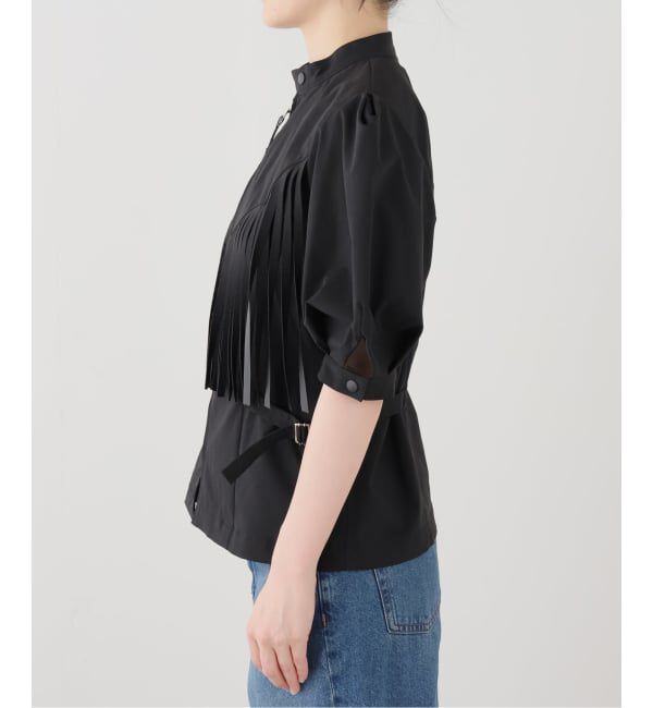 journal standard L'essage「TOGA PULLA/トーガプルラ Twill fringe blouse ブラウス」|シャツ・ブラウス|