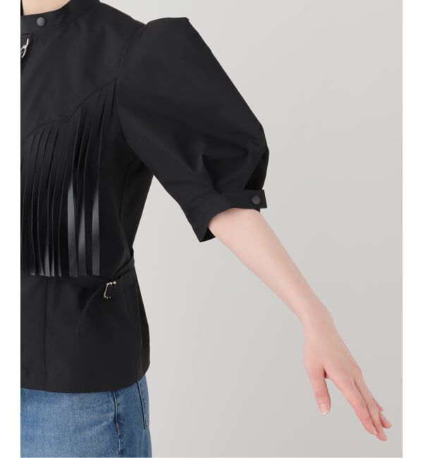 journal standard L'essage「TOGA PULLA/トーガプルラ Twill fringe blouse ブラウス」|シャツ・ブラウス|
