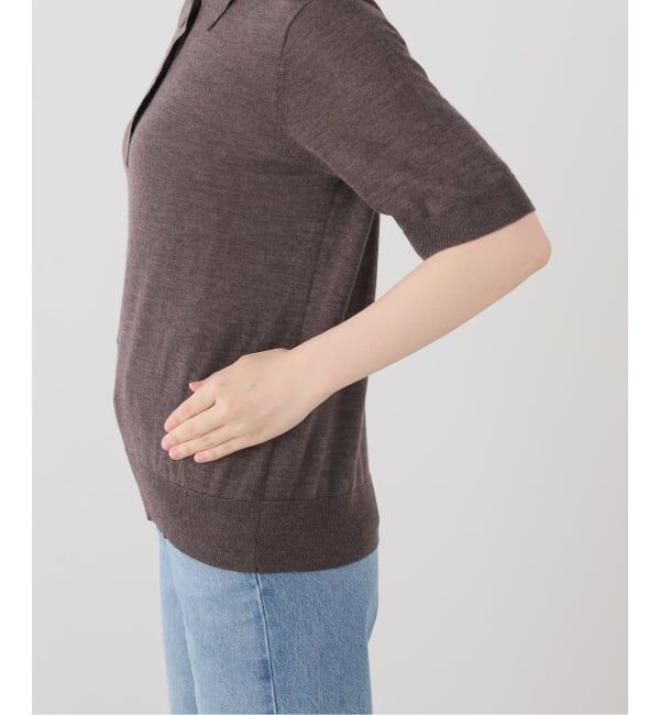journal standard L'essage「LOULOU DE SAISON/ルル デ セゾン MIGO FINE SHORT-SLEEVE トップス」|ニット・セーター|
