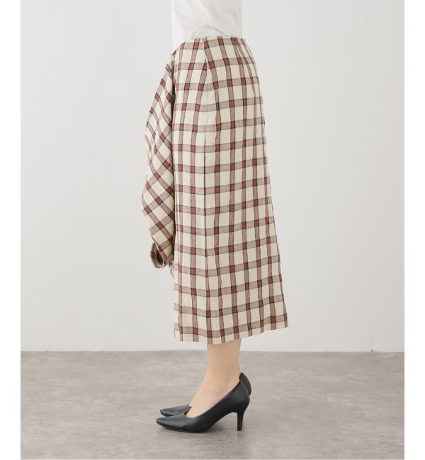 journal standard L'essage「ROHE/ローエ Draped check skirt スカート」|スカート|