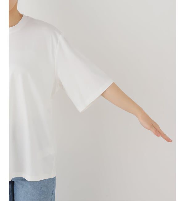 journal standard L'essage「ROHE/ローエ Oversized cotton silk t-shirt Tシャツ」|Tシャツ・カットソー|