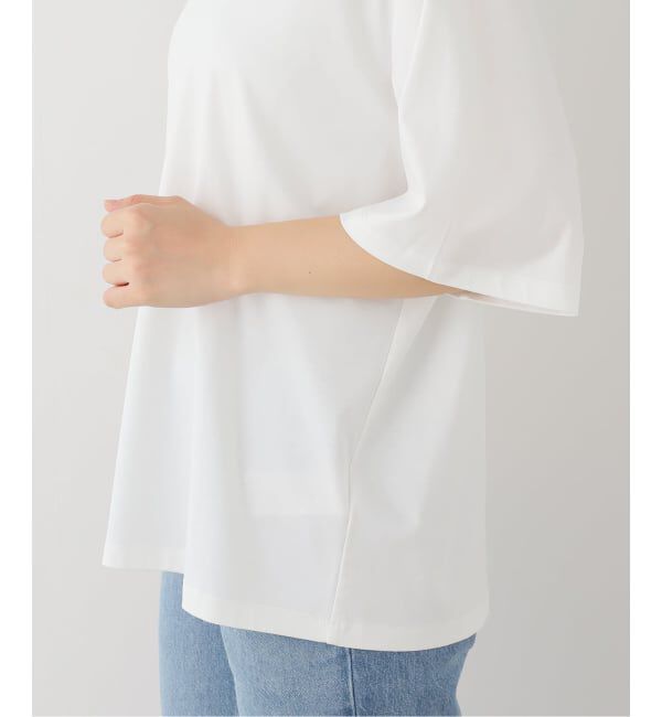 journal standard L'essage「ROHE/ローエ Oversized cotton silk t-shirt Tシャツ」|Tシャツ・カットソー|
