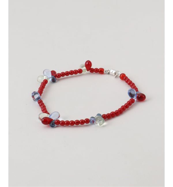 JOURNAL STANDARD「【AGLAGLA /アグラグラ】 Mini Multi Drop Sky Anklet」|アンクレット|レッド
