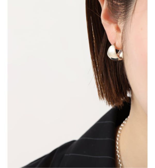 Spick and Span「【SAMH by LILAS】ワイド月甲丸ピアス SV（両耳）」|ピアス|