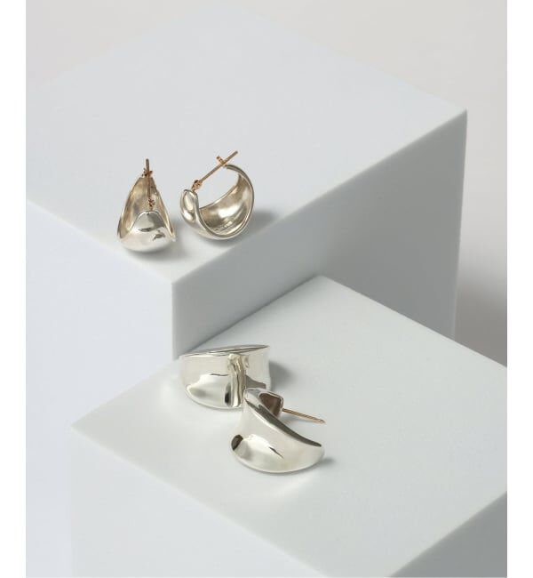 Spick and Span「【SAMH by LILAS】ワイド月甲丸ピアス SV（両耳）」|ピアス|