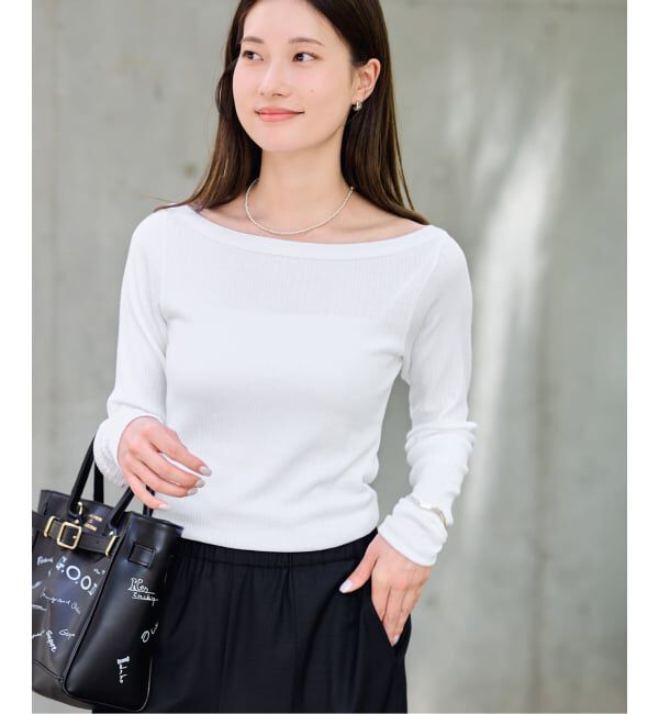 FRAMeWORK「≪予約≫GICIPI/ジチピ ROSMARINO ボートネック」|Tシャツ・カットソー|