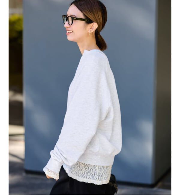 FRAMeWORK「≪追加予約≫Butter Terry キーネックスウェット」|スウェット・ジャージ|