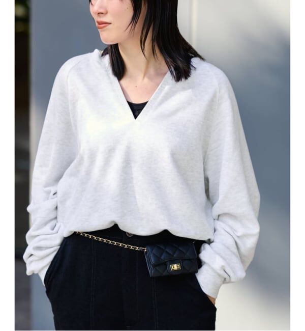 FRAMeWORK「≪追加予約≫Butter Terry キーネックスウェット」|スウェット・ジャージ|