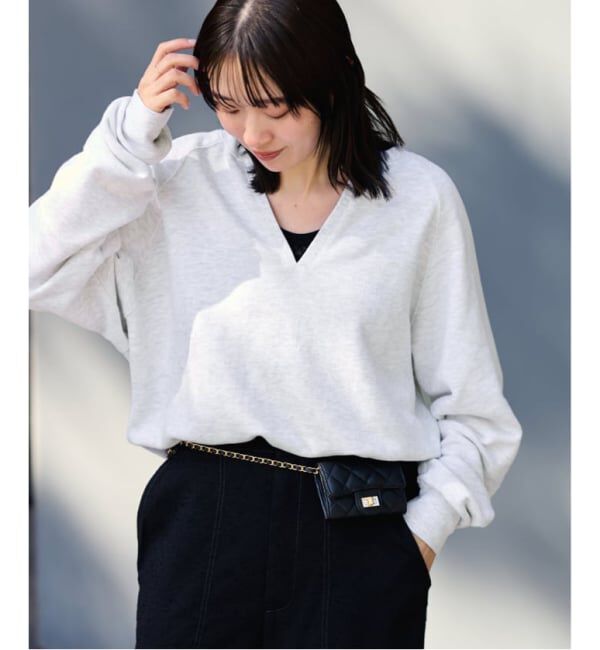 FRAMeWORK「≪追加予約≫Butter Terry キーネックスウェット」|スウェット・ジャージ|