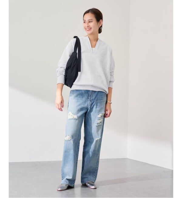 FRAMeWORK「≪追加予約≫Butter Terry キーネックスウェット」|スウェット・ジャージ|
