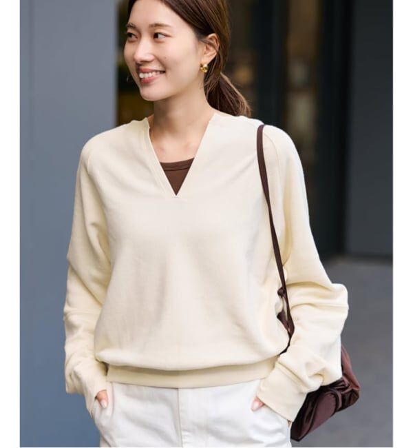 FRAMeWORK「≪追加予約≫Butter Terry キーネックスウェット」|スウェット・ジャージ|