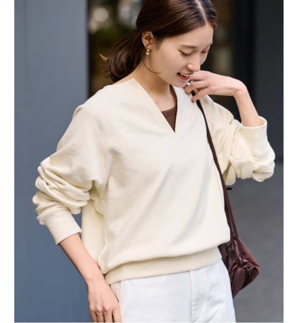 FRAMeWORK「≪追加予約≫Butter Terry キーネックスウェット」|スウェット・ジャージ|