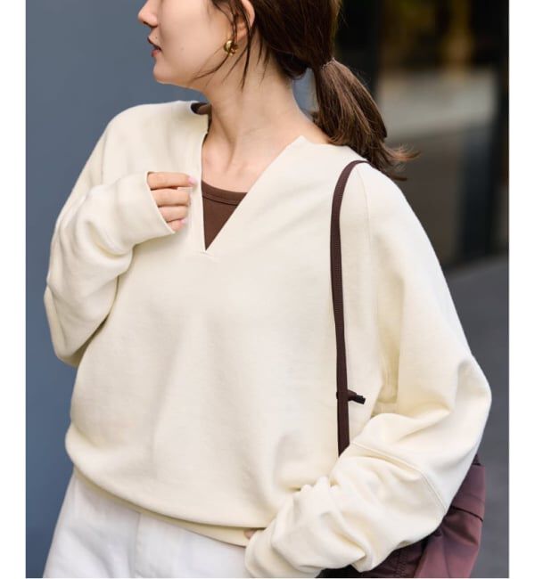 FRAMeWORK「≪追加予約≫Butter Terry キーネックスウェット」|スウェット・ジャージ|