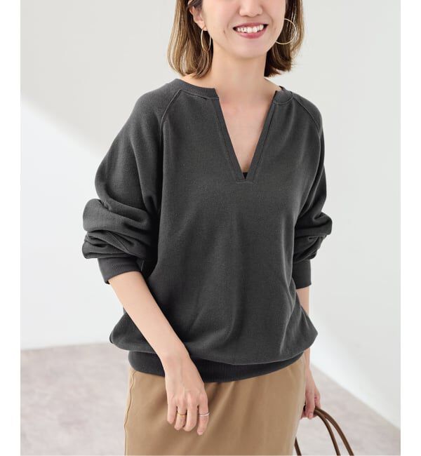 FRAMeWORK「≪追加予約≫Butter Terry キーネックスウェット」|スウェット・ジャージ|