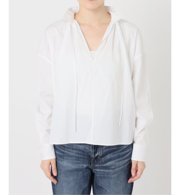 Spick and Span「《40周年 別注 / 予約》TICCA / ティッカ スキッパーギャザーシャツブラウス」|シャツ・ブラウス|
