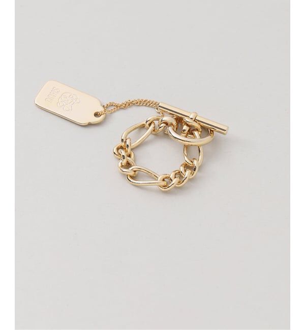 U by SPICK&SPAN「《予約》SHUU/シュウ 葵 AOI チェーンリング GOLD」|リング|