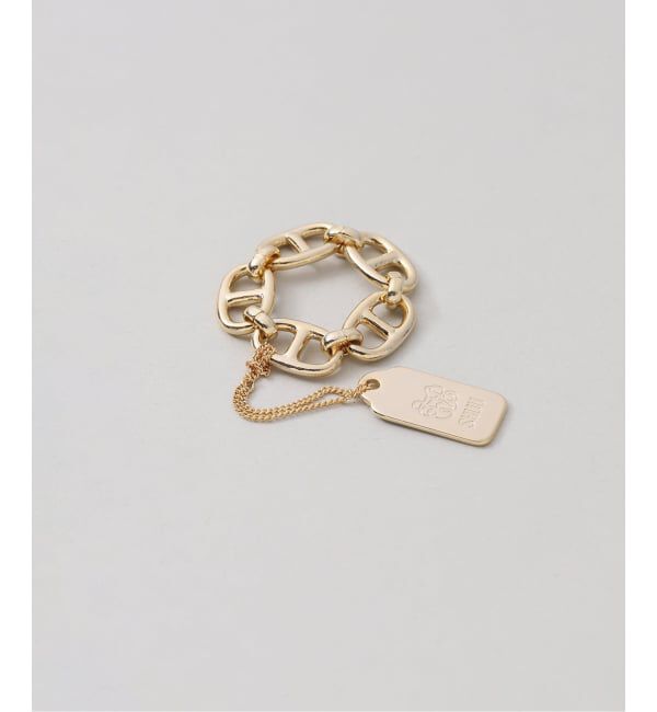U by SPICK&SPAN「《予約》SHUU/シュウ 奏那 SONA チェーンリング GOLD」|リング|