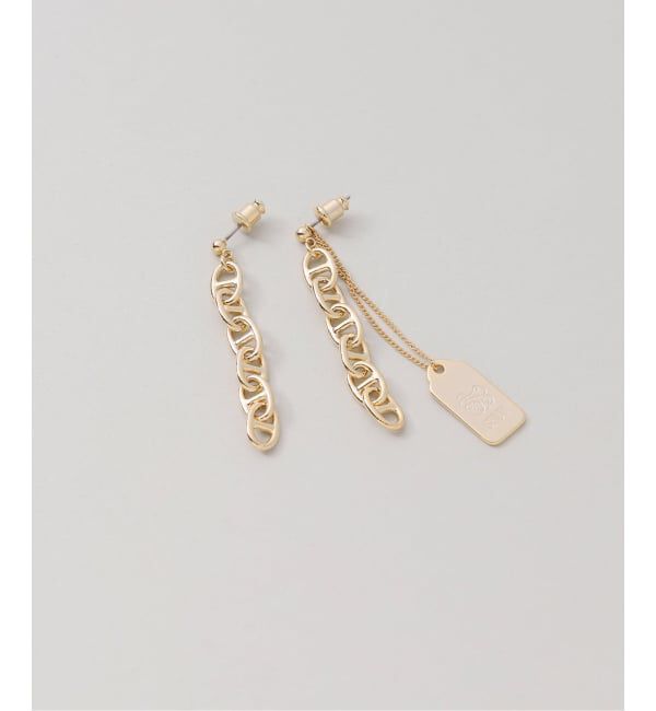 U by SPICK&SPAN「《予約》SHUU/シュウ 奏那 SONA チェーンピアス GOLD」|ピアス|