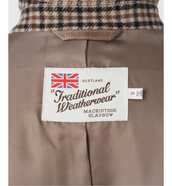 Spick and Span「《40周年 別注 / 予約》Traditional Weatherwear MALTON B/T SHORT* GNCLB CHK」|ステンカラーコート|