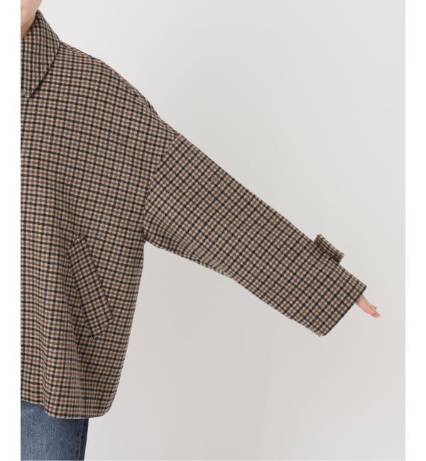 Spick and Span「《40周年 別注 / 予約》Traditional Weatherwear MALTON B/T SHORT* GNCLB CHK」|ステンカラーコート|