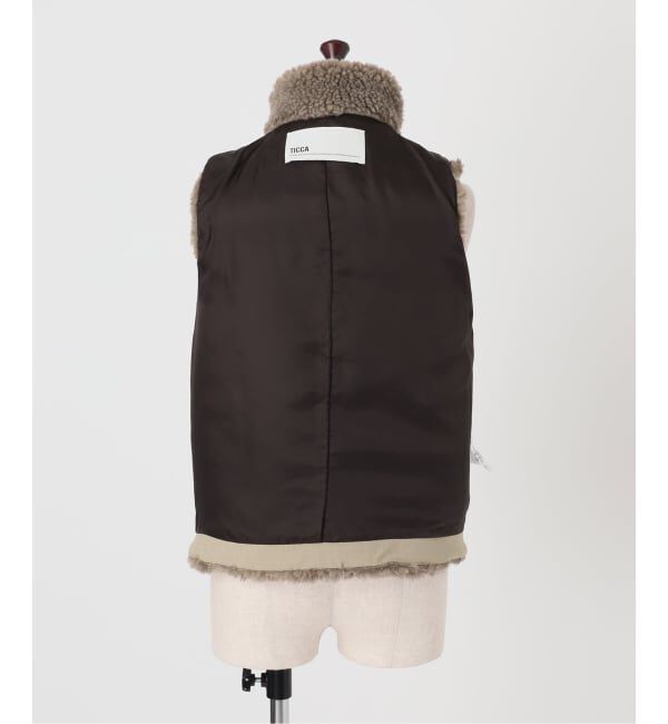 Spick and Span「《予約》TICCA / ティッカ WOOLファーベスト」|ダウンベスト・ベスト|