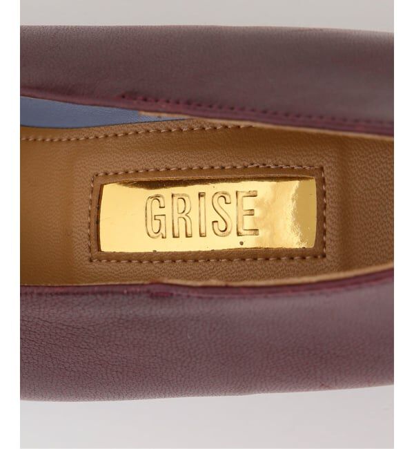 GRISE「《追加予約/WEB+一部店舗限定》GRISE6cmレザーオブリークハイバンプパンプス」|パンプス|
