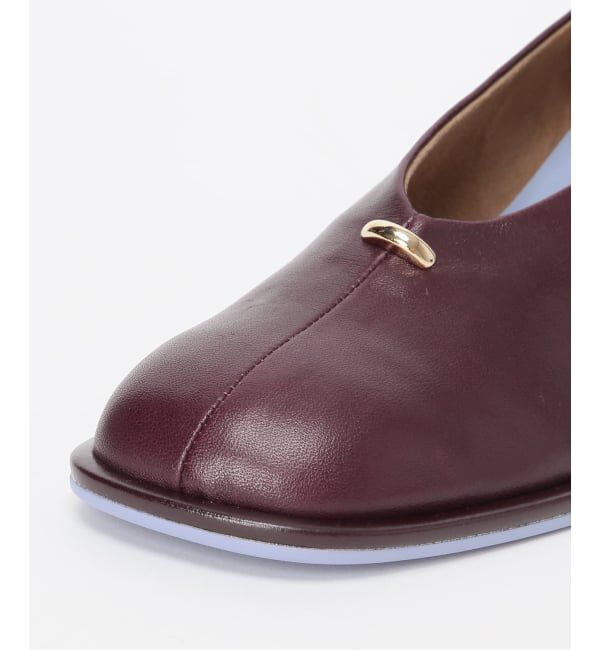 GRISE「《追加予約/WEB+一部店舗限定》GRISE6cmレザーオブリークハイバンプパンプス」|パンプス|