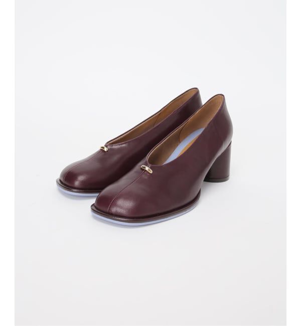 GRISE「《追加予約/WEB+一部店舗限定》GRISE6cmレザーオブリークハイバンプパンプス」|パンプス|