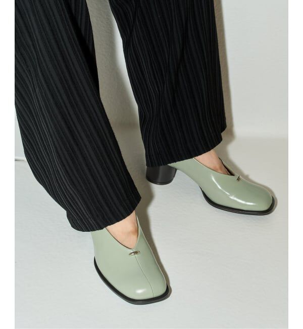 GRISE「《追加予約/WEB+一部店舗限定》GRISE6cmレザーオブリークハイバンプパンプス」|パンプス|