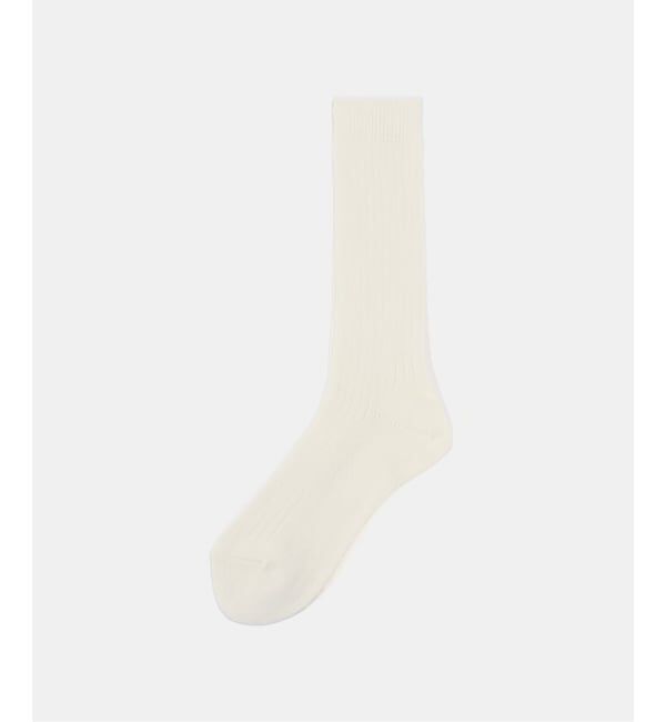  「LETALON Simple Rib socks」|ソックス|ナチュラル