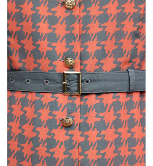 Diagram「バイカラーチェックプリントワンピース」|ワンピース|