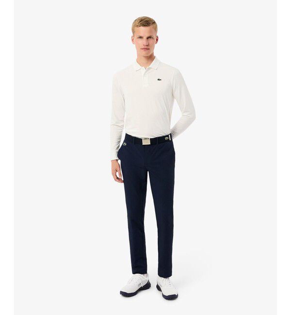 LACOSTE「撥水スリムフィットゴルフパンツ」|チノ|