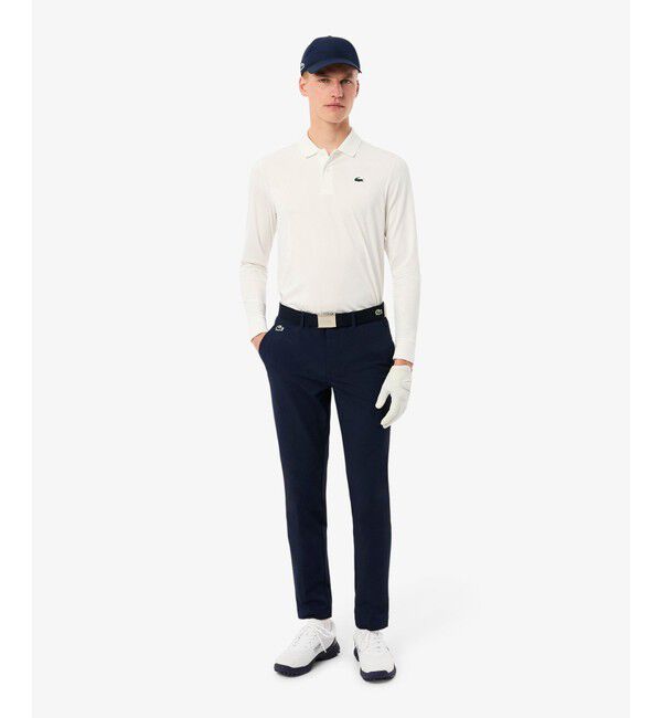 LACOSTE「撥水スリムフィットゴルフパンツ」|チノ|