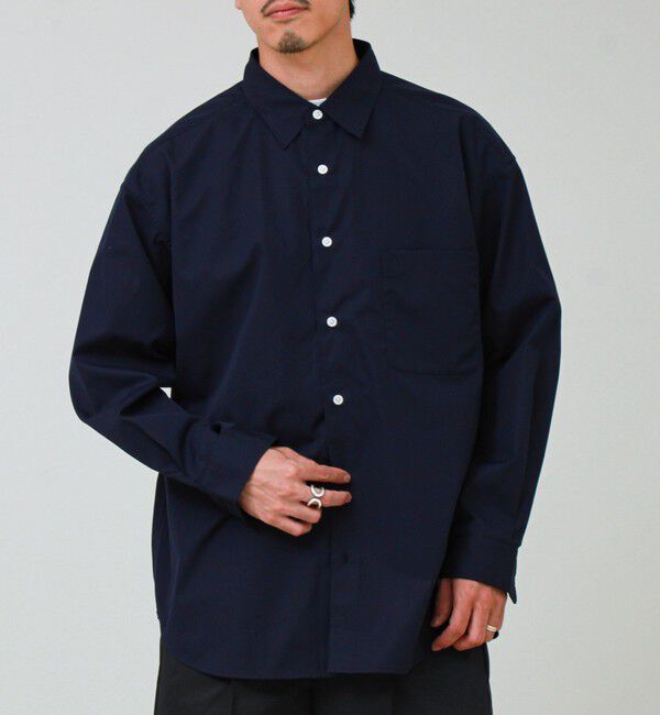GLOSTER「【上品なツヤ感と極上の着心地】supima cotton/スーピマコットン ロングスリーブシャツ」|シャツ・ブラウス|