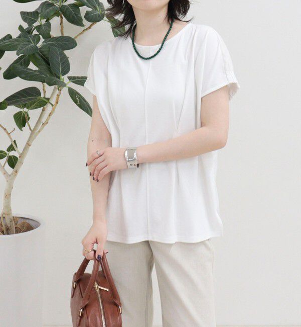 fredy emue「ウエストタックフレンチカットソーブラウス」|Tシャツ・カットソー|