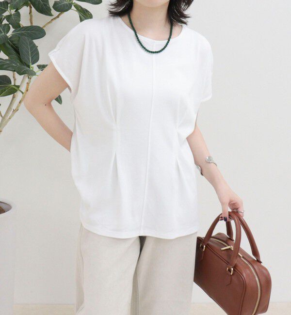 fredy emue「ウエストタックフレンチカットソーブラウス」|Tシャツ・カットソー|