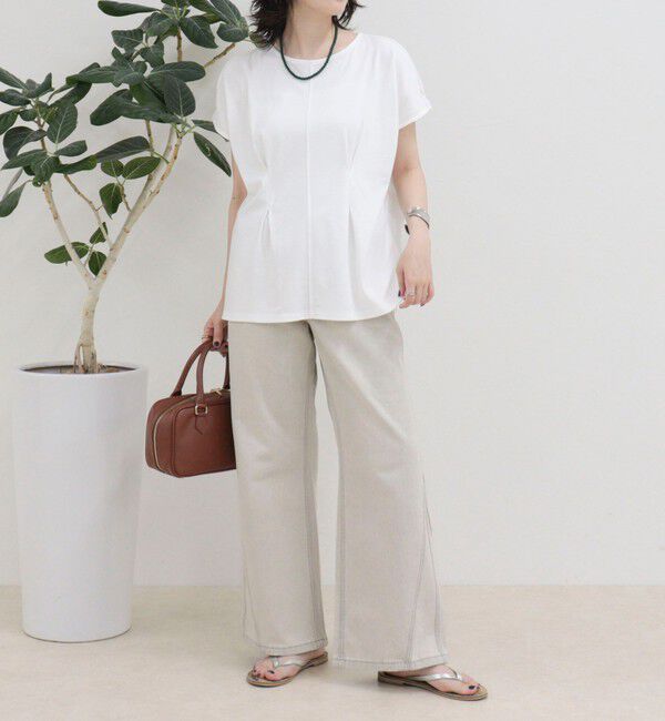 fredy emue「ウエストタックフレンチカットソーブラウス」|Tシャツ・カットソー|