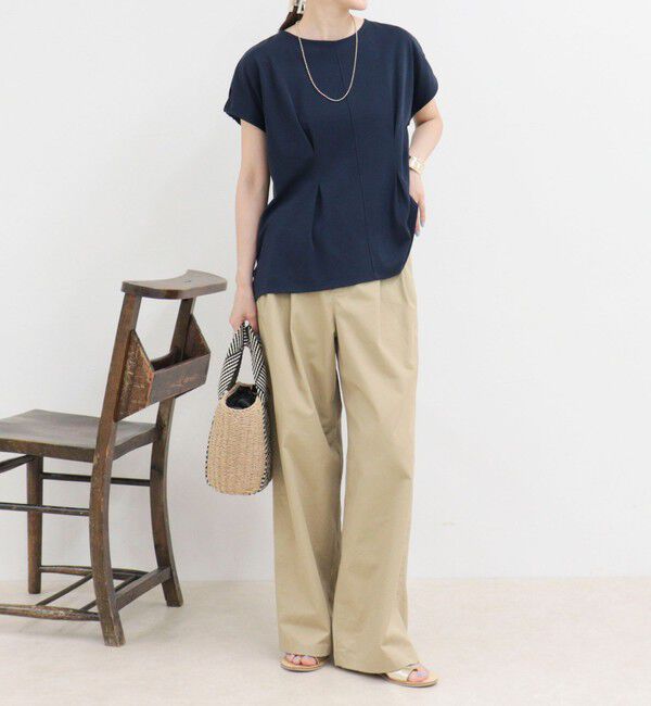 fredy emue「ウエストタックフレンチカットソーブラウス」|Tシャツ・カットソー|